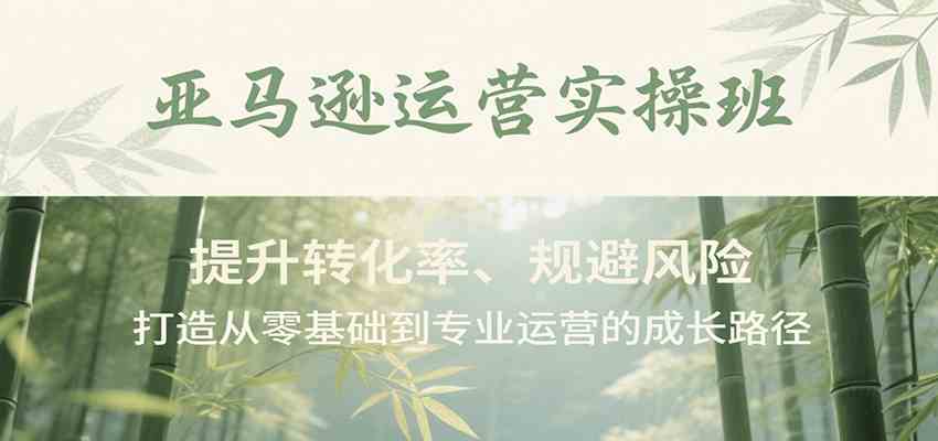 亚马逊运营实操班，提升转化率、规避风险，打造从零基础到专业运营的成长路径-星火爱财