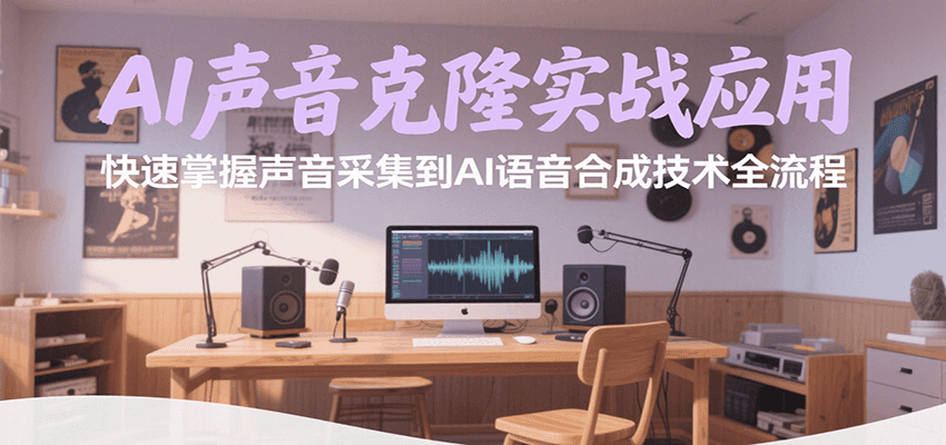 AI声音克隆实战应用，快速掌握声音采集到AI语音合成技术全流程-星火爱财