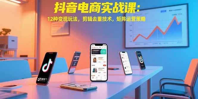 （15478期）抖音电商实战课：12种变现玩法，剪辑去重技术，矩阵运营策略-星火爱财